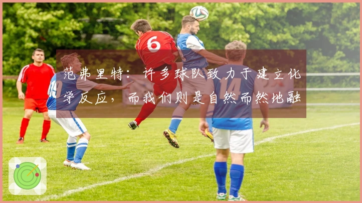 范弗里特：许多球队致力于建立化学反应，而我们则是自然而然地融合在一起